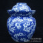 景德镇陶瓷泡菜坛子 酸菜坛子 蜂蜜罐家用 腌制泡菜工具 青花1.3L