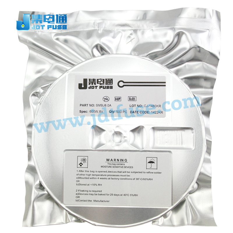 Vishay威世通瞬态电压抑制二极管单双向SMBJ8.0ATVS东莞厂家批发