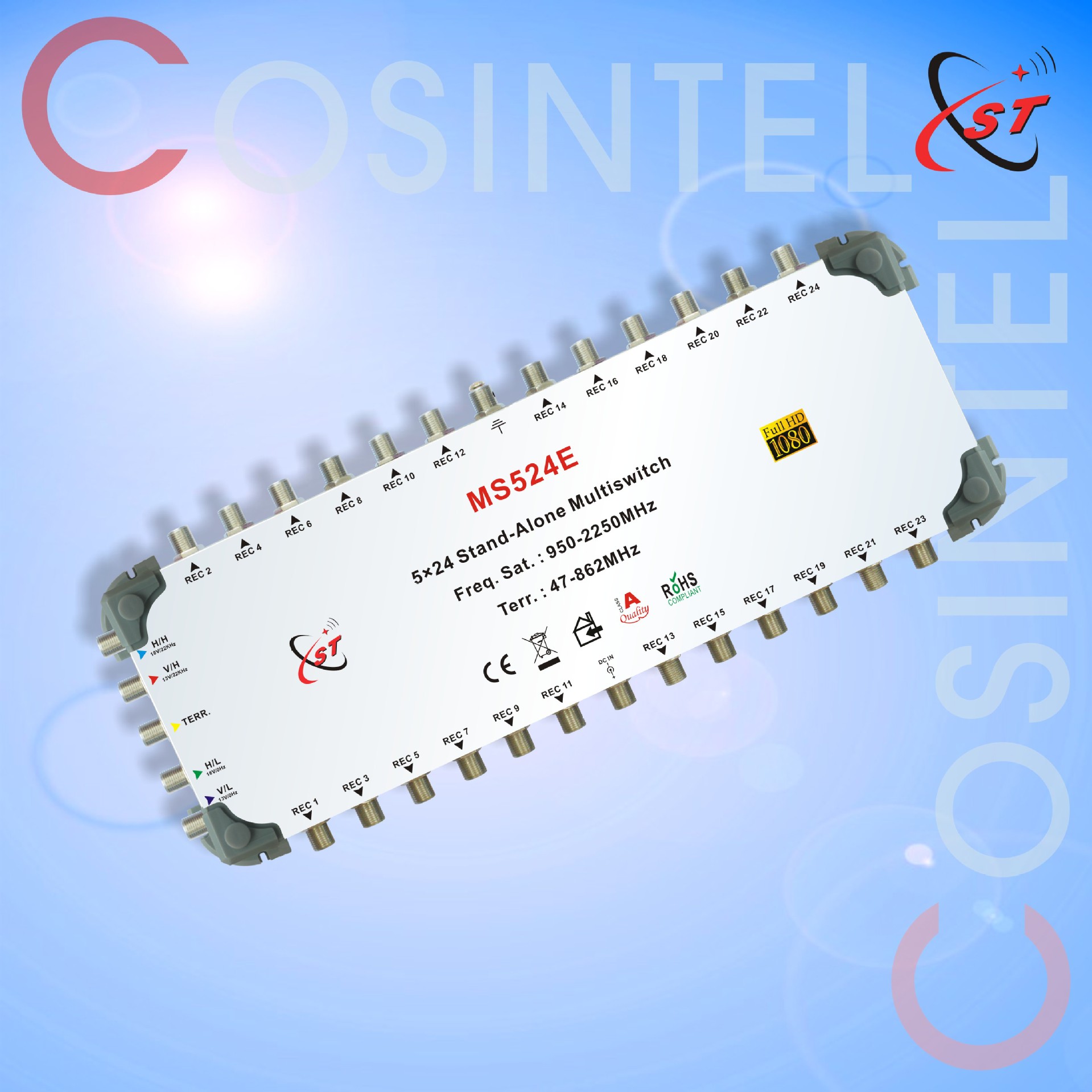 524E/524C 5进24出多路开关卫星开关Multiswitch终端级联