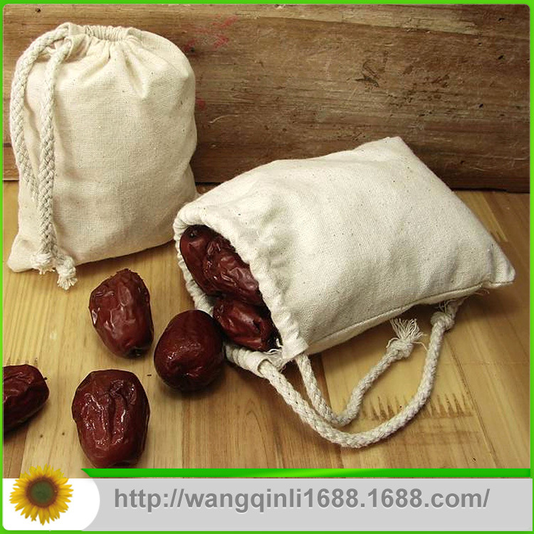 厂家直销生产供应 棉布袋 小棉布袋 束口棉布袋多规格定制