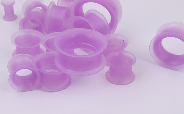 Silicone Ear Expander 4~25mm Purple Ear Stretching Plug Jewelry detail image 11