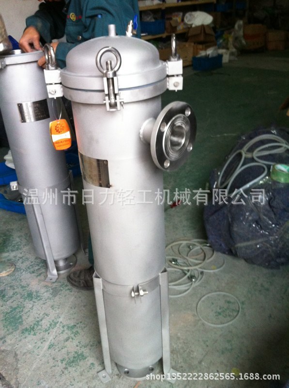 供应不锈钢袋式过滤器 单袋法兰快装袋式过滤器