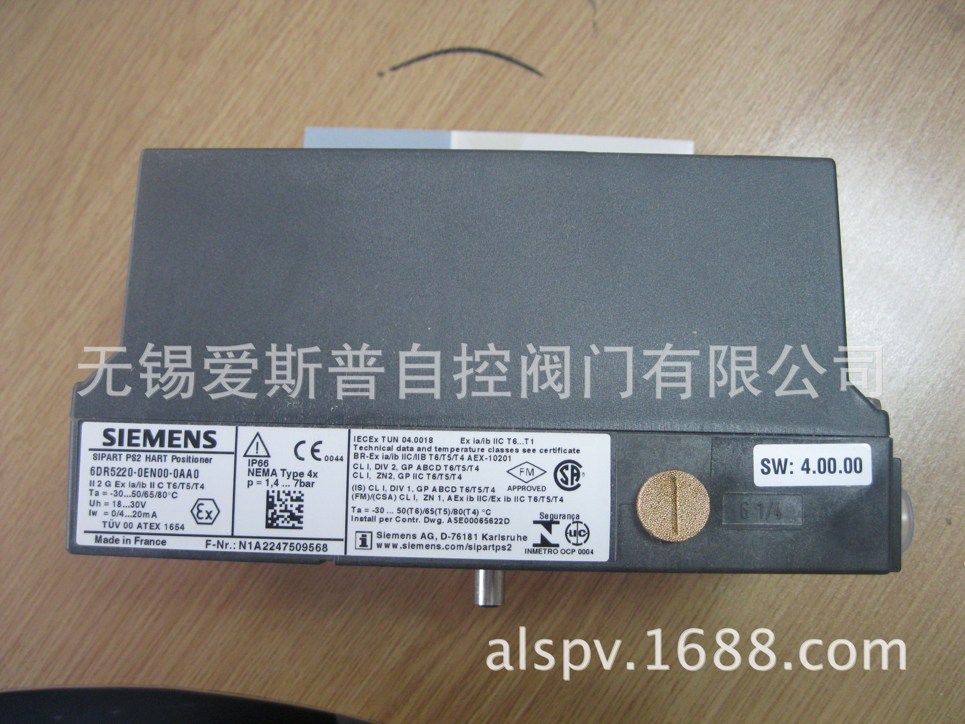 FRANCE生产西门子双作用阀门定位器6DR5020-0NG00-0AA0