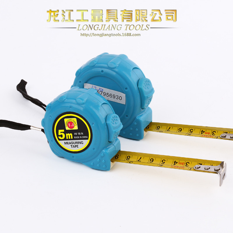 厂家直销龙匠5米钢卷尺 透明壳量尺 高耐磨尺带 五金工具批发