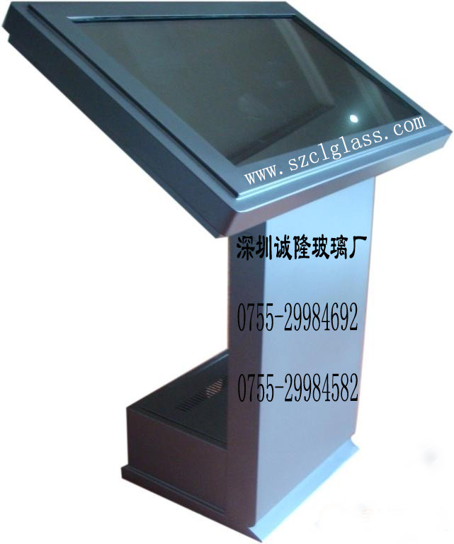 55寸广告机钢化玻璃 KTV点歌机玻璃 液晶触摸玻璃 银行取款机玻璃