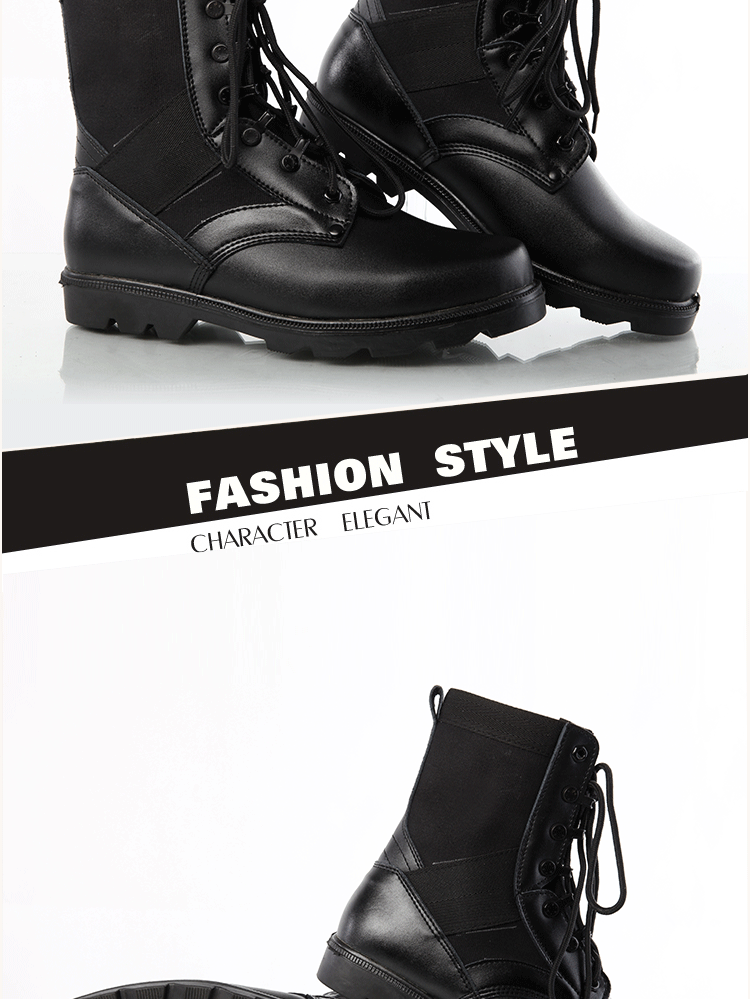 Bottes militaires pour homme en cuir - Ref 1399038 Image 30