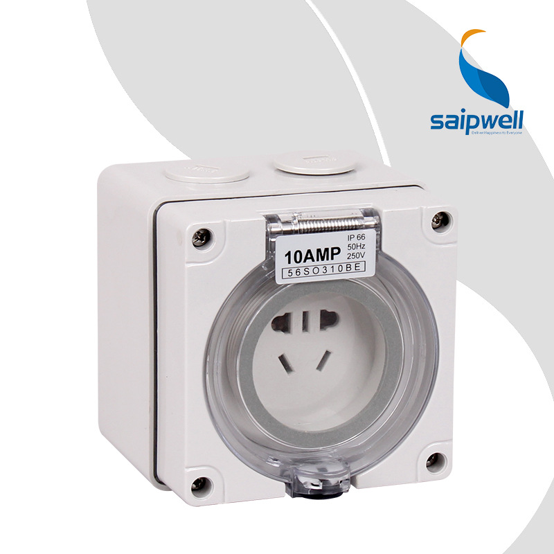 斯普威尔直销SP-56SO310BE澳式工业插座 明装船舶防水插座ip66