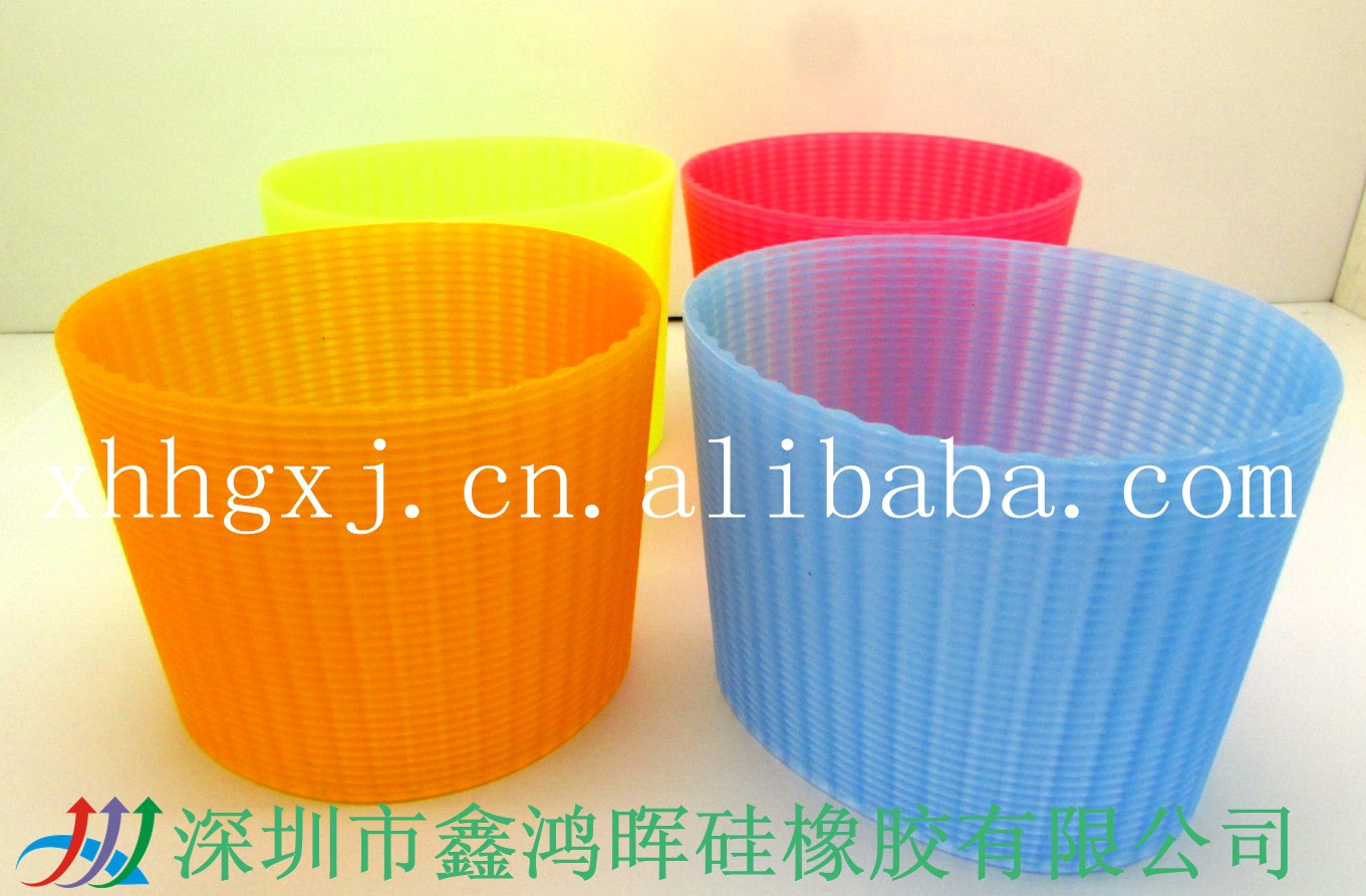 厂家直销硅胶杯套 硅胶杯隔热套