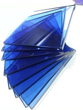 10mm福特藍玻幕牆玻璃玻璃熱彎玻璃定制鋼化玻璃制品