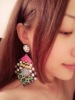 Fashionable acrylic big earrings, European style, wholesale