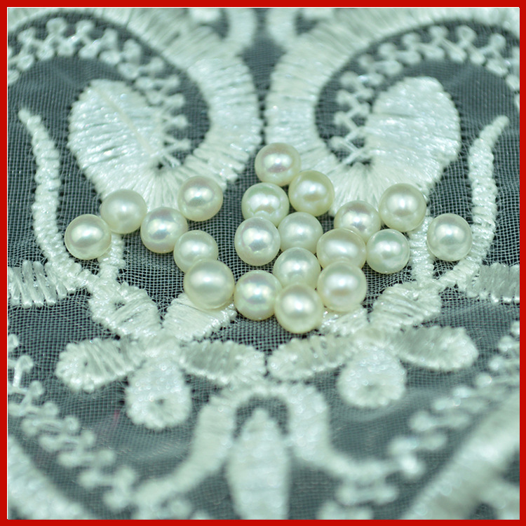 诸暨批发饰品配件2-9mm散珠 4A级天然色淡水圆珠珍珠裸珠颗粒多色