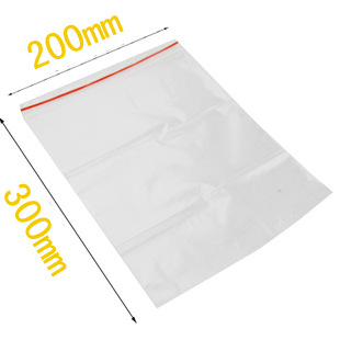 PE9号20*30*9丝加厚透明袋 自封袋 塑料夹链袋 资料密封袋 100个