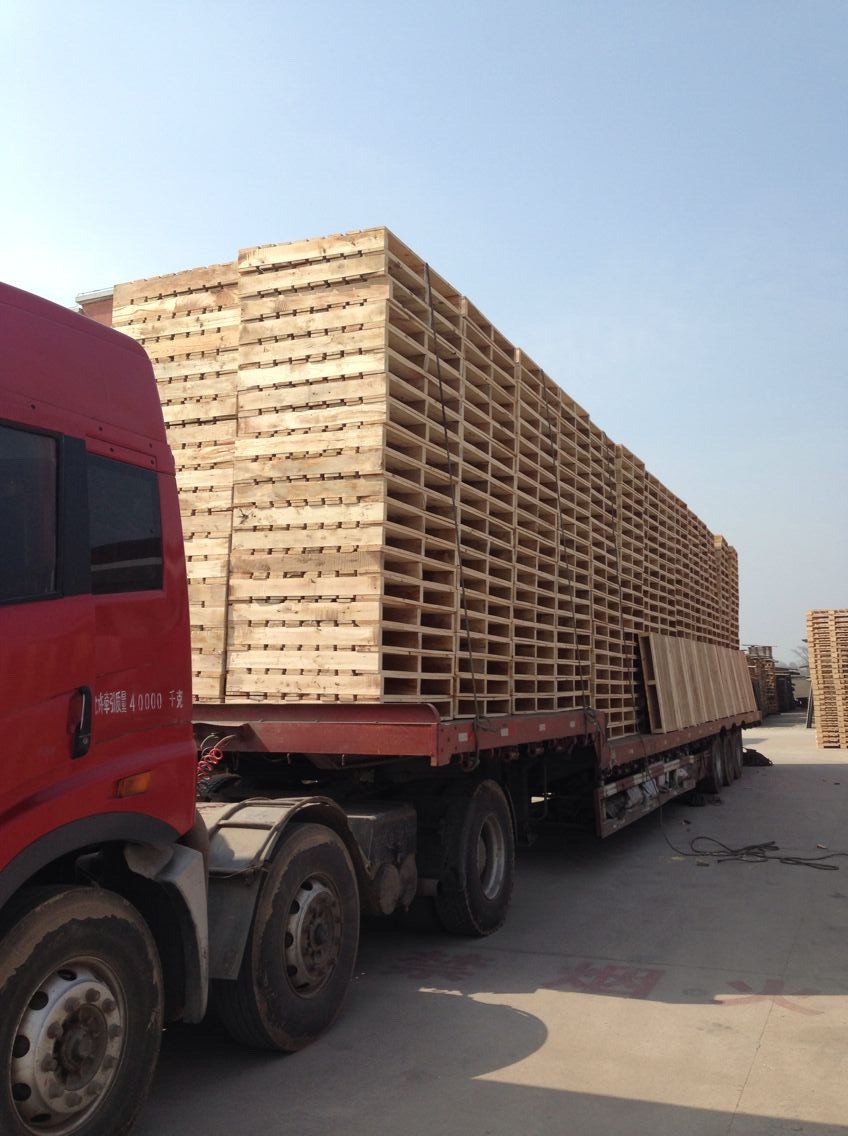 廠家推薦 優(yōu)質(zhì)二面進(jìn)叉硬雜木托盤 硬貨運(yùn)木托盤1