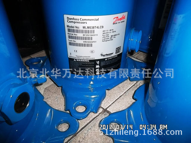 冷冻涡旋压缩机MLM038T4LC9冷库压缩机制冷压缩机MLM038T4LC其他M