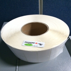 FASSONPET标签-100*15单排R25拼-江苏条码标签厂条码设备是标签FA