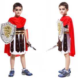 万圣节cosplay服装 B-0059古装罗马勇士演出服 铠甲 儿童王子服
