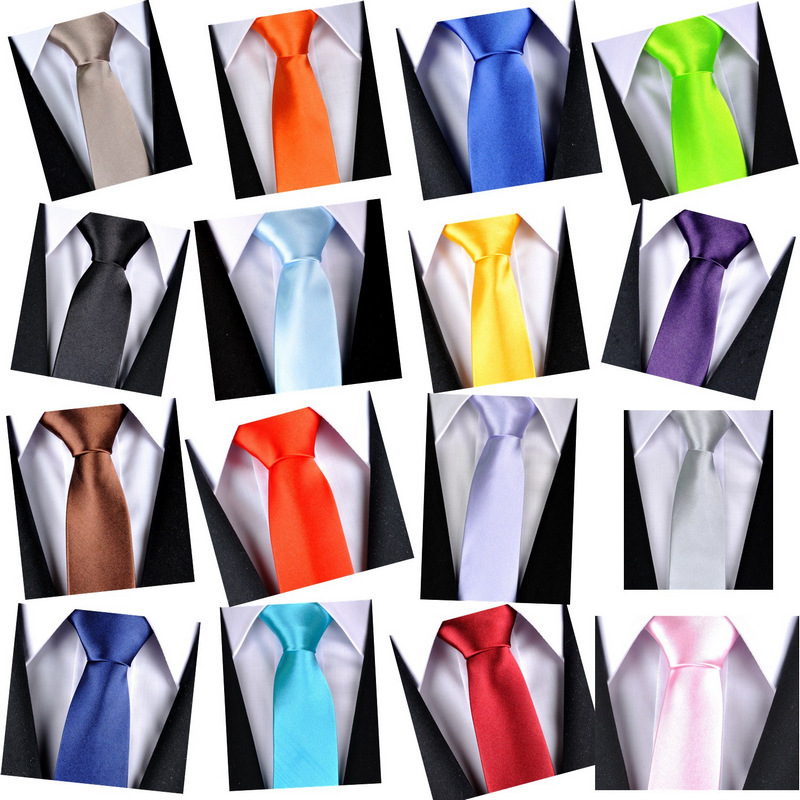 Men&#39;s Tie Korean ties Narrow tie Solid Casual tie Color optional Shengzhou necktie Manufactor