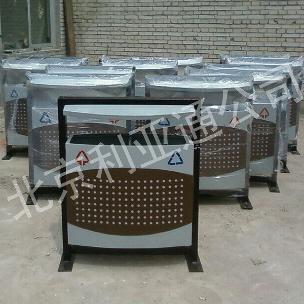 北京厂家供应户外垃圾桶、分类垃圾桶、铁板垃圾桶、园林垃圾桶