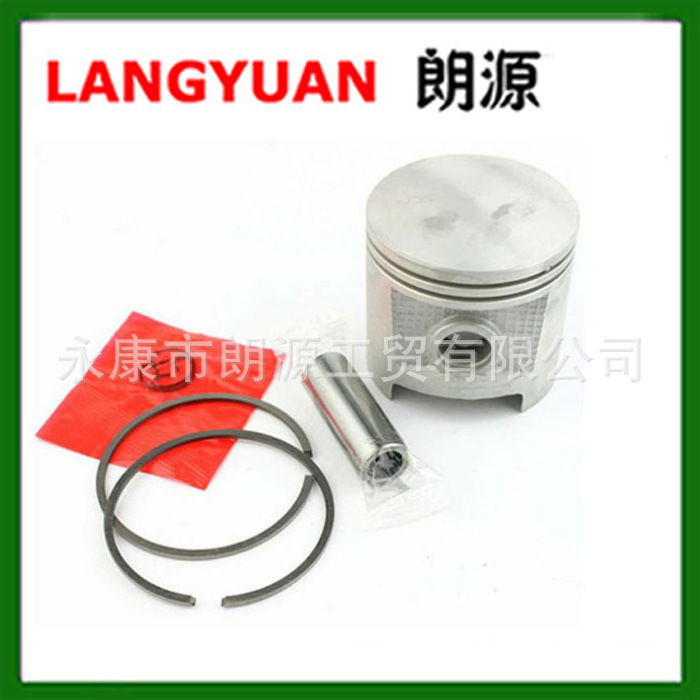 供应大功率汽油锯活塞总成 活塞 活塞环 活塞销 卡簧白盒彩盒包装