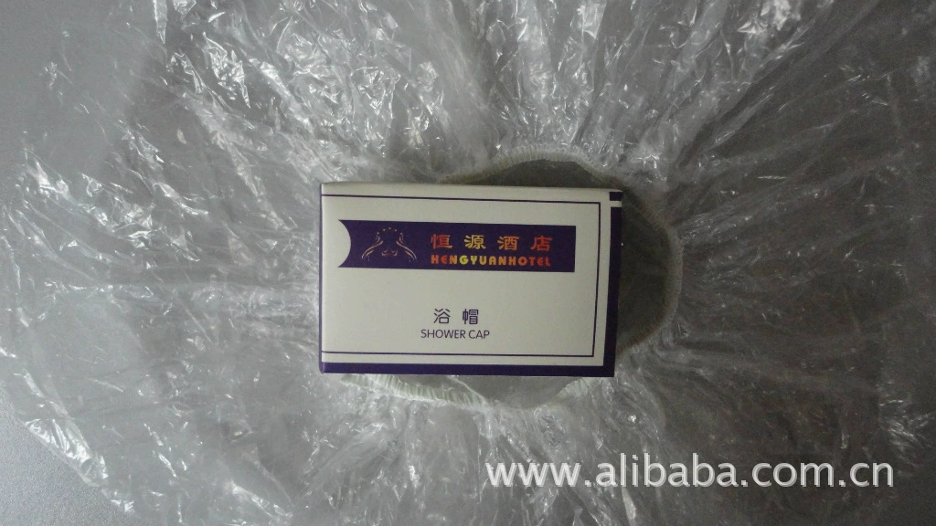 Поставка одноразовых шапок для душа, одноразовых гостиничных принадлежностей, высококлассных шапок для душа в отеле, шапок для душа внешней торговли