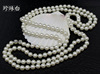 Fashionable universal accessory, sweater from pearl, necklace