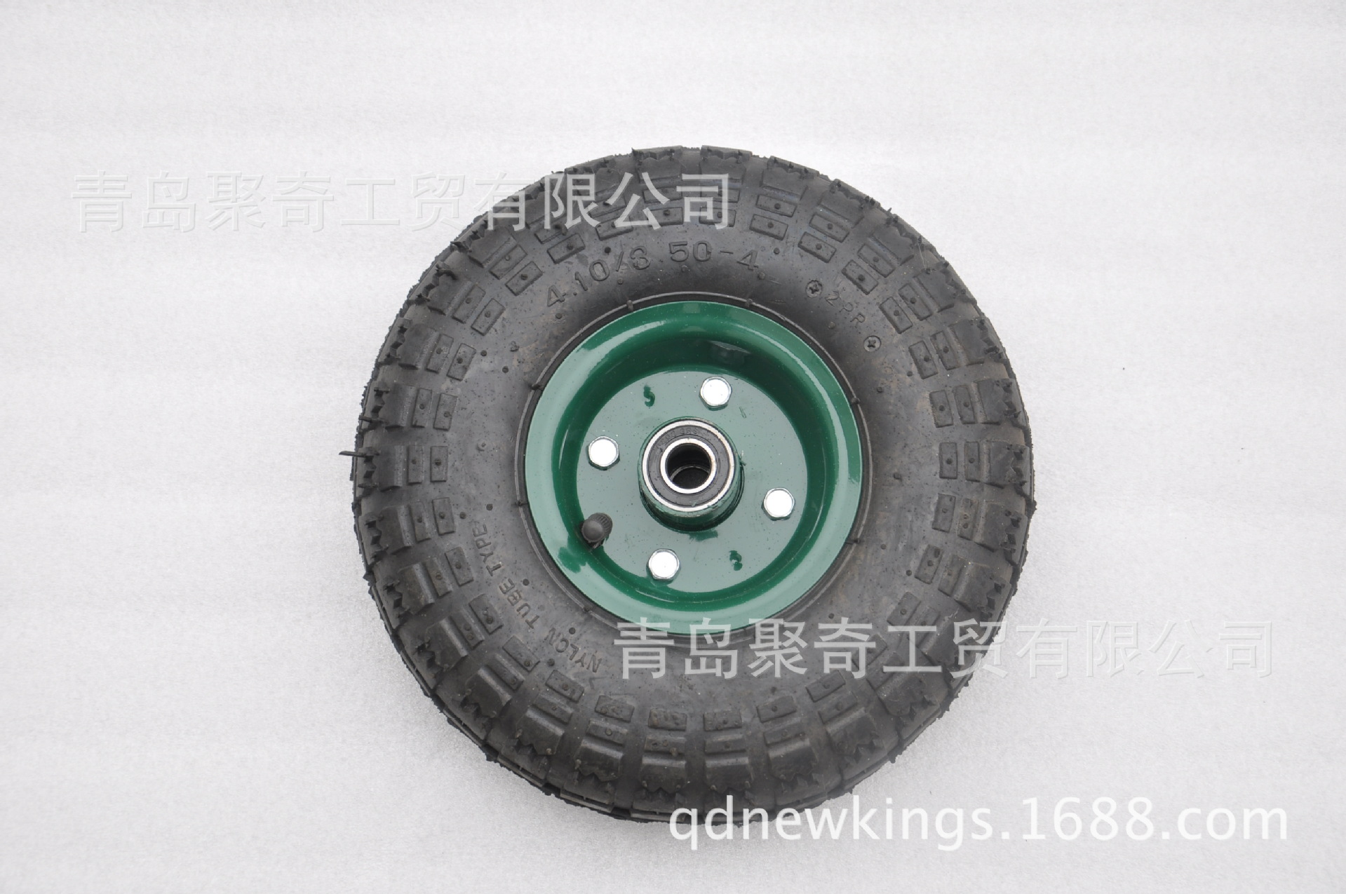 厂家直供：10“x3.50-4橡胶充气轮  工具车轮子  手推车轮子
