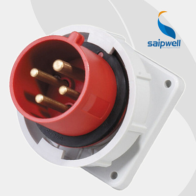 SP-832防水工业插头 4芯32A操作箱工业插头插座 三相工业插头|ms