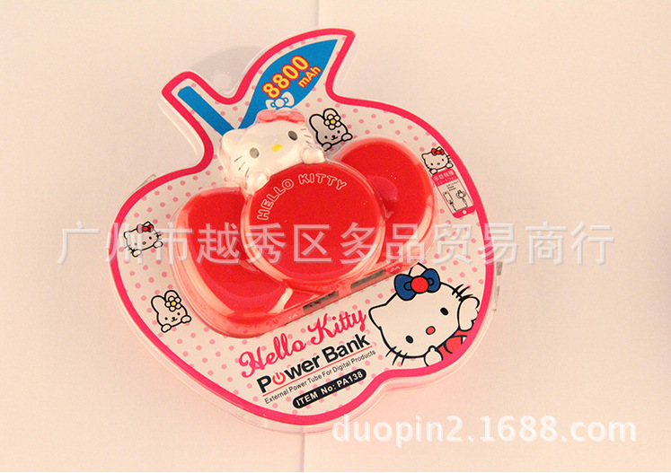 Direct sales of new Hellokitty bow mobile power supply 8800 Ma bow rechargeable Bao, random delivery22