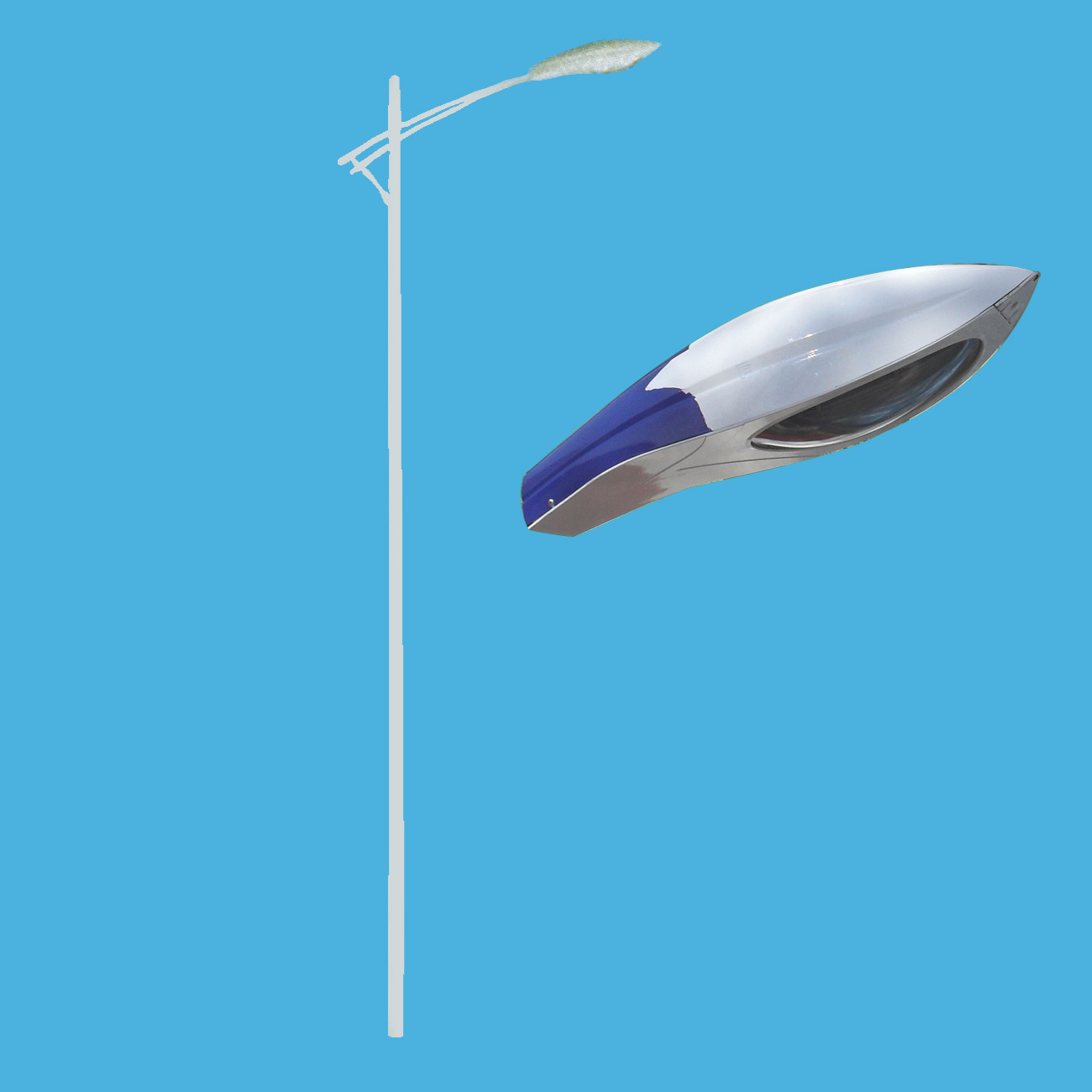 <6米单臂路灯批发>厂家专业生产6米20W单臂LED路灯|ru