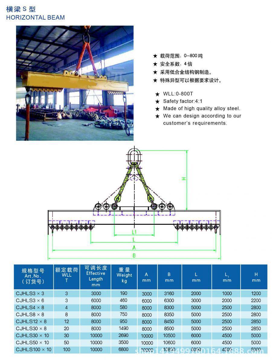 神州吊具SW024可调节平衡梁生产厂家 起重机平衡吊梁 吊梁设计图-阿里巴巴