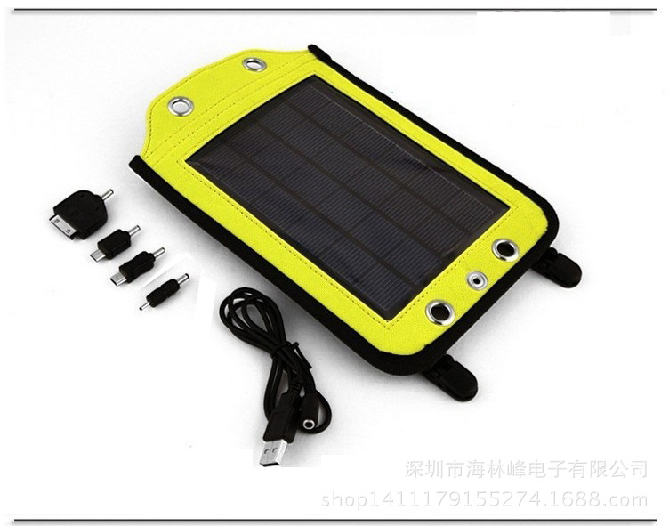 Chargeur solaire en 600D - 5 V - batterie 2000 mAh - Ref 3396499 Image 5