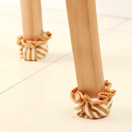 Venta al por mayor Yachao tela engrosada muebles mesa de comedor silla pie cubierta Mesa silla taburete mesa y silla pie pad 4 Pack