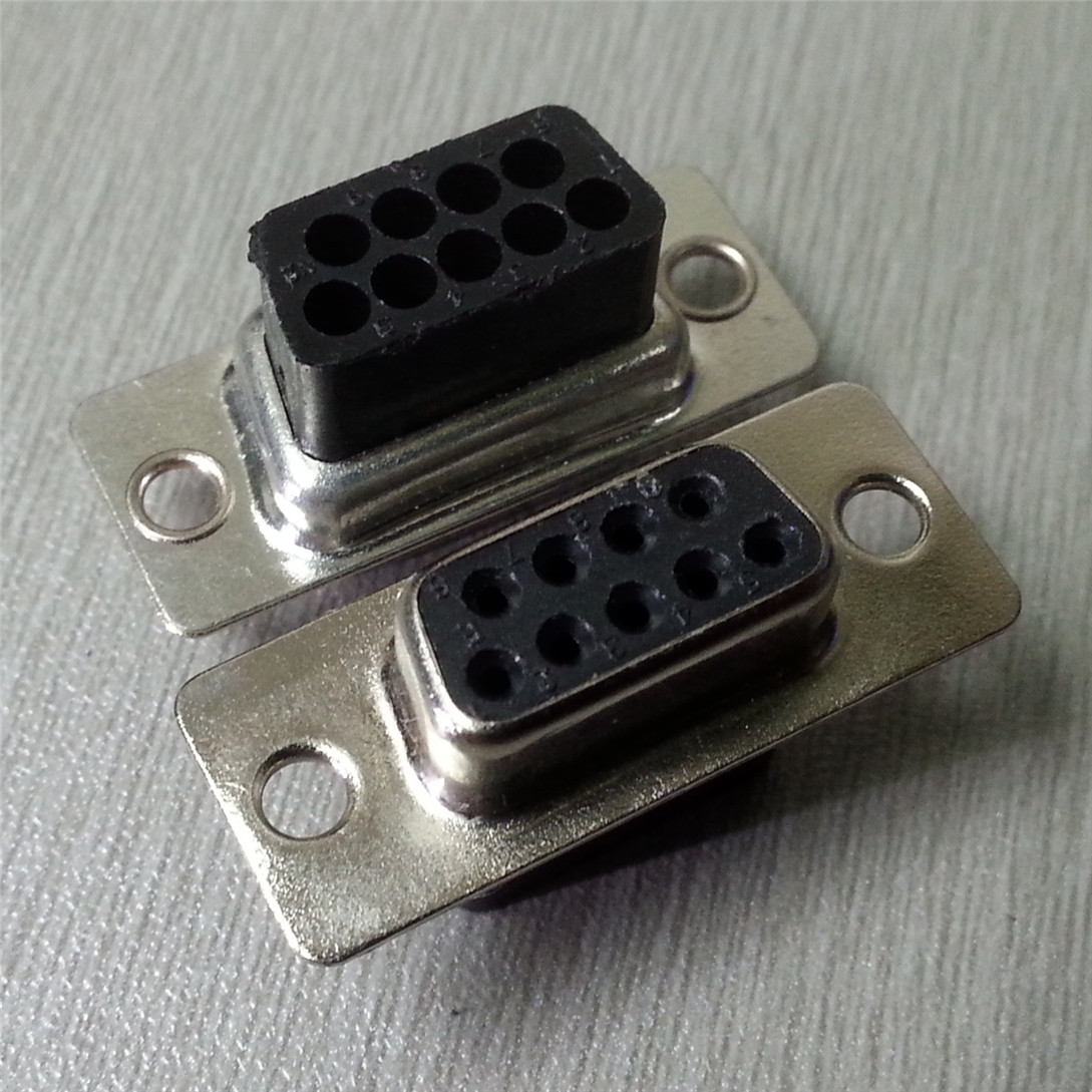 d-sub连接器串口DB9针线缆包线型插头冷压接线端子胶壳9670094701