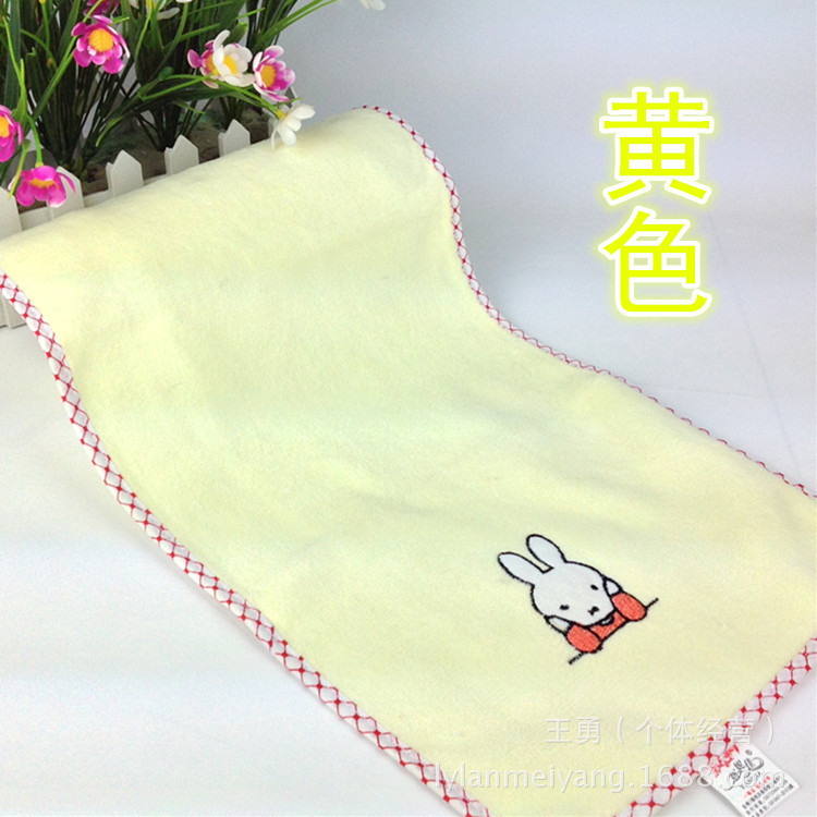 磨毛绣兔子童巾