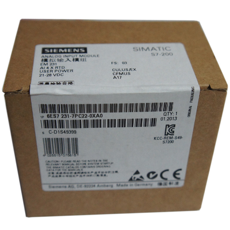 供应西门子PLC 模拟输入模组6ES7231-7PC22-0XA0