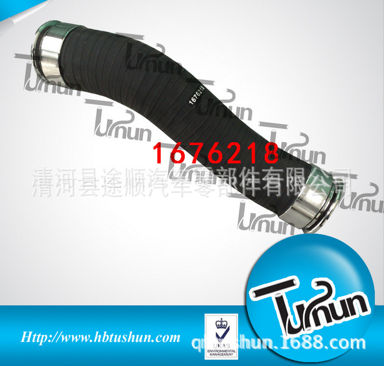 厂家批发生产沃尔沃卡车硅胶管OEM 1676218 汽车硅胶管