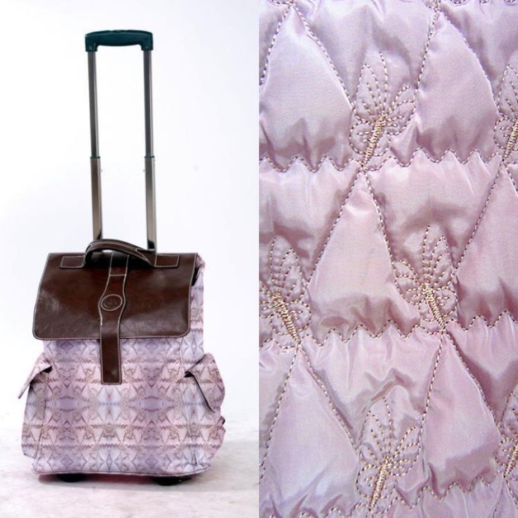 特色蝴蝶花全涤面布绗绣绗缝面料 箱包工艺饰品时装面料 量大从优