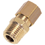 法国乐可利LEGRIS 直通外锥螺纹 黄铜卡套接头 0105-04-10