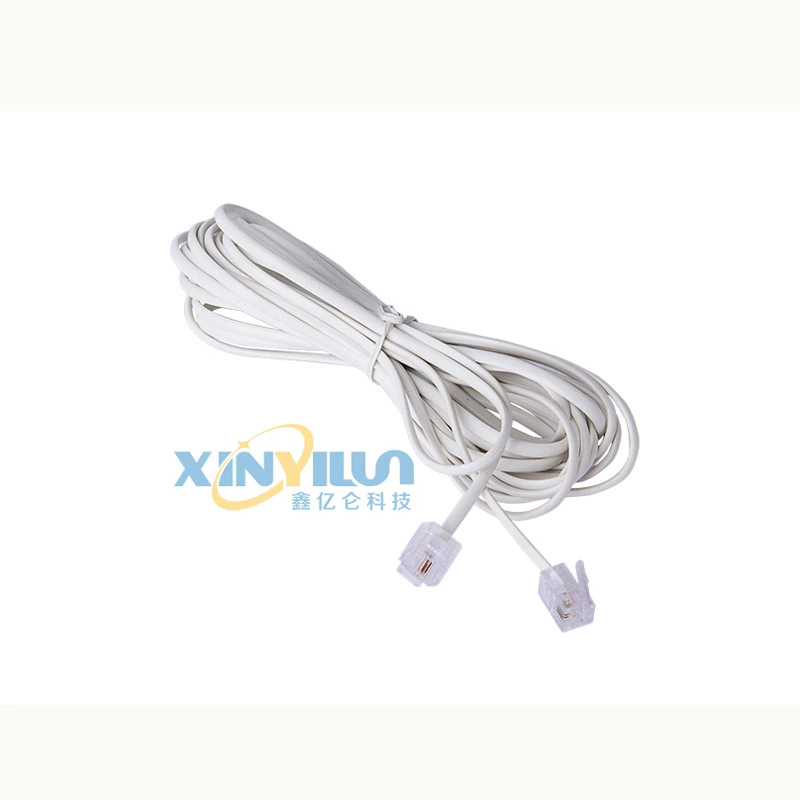 Двухъядерная телефонная линия RJ11 6P2C 5 M P + P с обеих сторон Crystal Head готовая телефонная линия Прямая линия