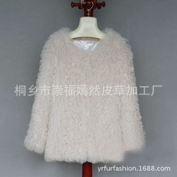 Фабрика Yanran Fur Внешнеторговля новый ягненок человеческие ручной р long-sleeved jacket YR736 приглашаем к сотрудничеству