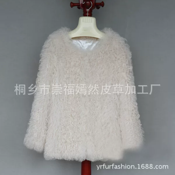Фабрика Yanran Fur Внешнеторговля новый ягненок человеческие ручной р long-sleeved jacket YR736 приглашаем к сотрудничеству