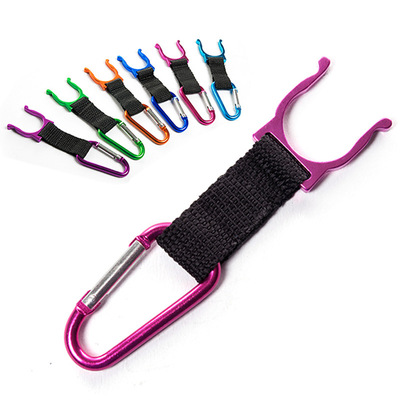 D形扣织带登山扣户外饮料矿泉水瓶扣挂瓶快挂扣登山水壶扣批发|ru