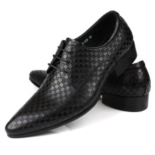 2014新款正装男士单鞋系带透气牛皮鞋打孔商务休闲舒适养脚37码