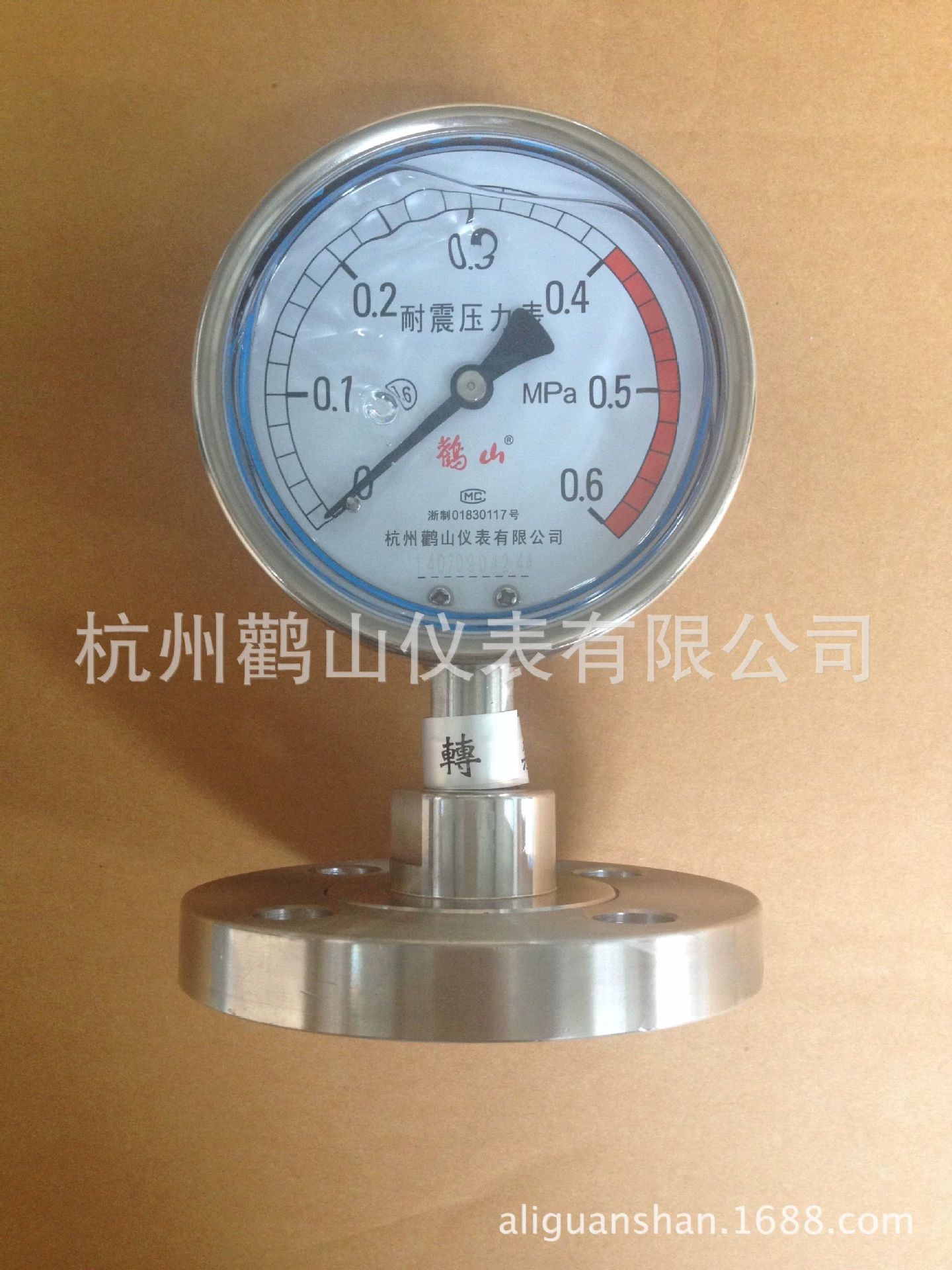 Ударопрочный мембранный манометр, желчная диафрагма, материал 316, диафрагменный манометр, DN25, фланцевый манометр для силиконового масла