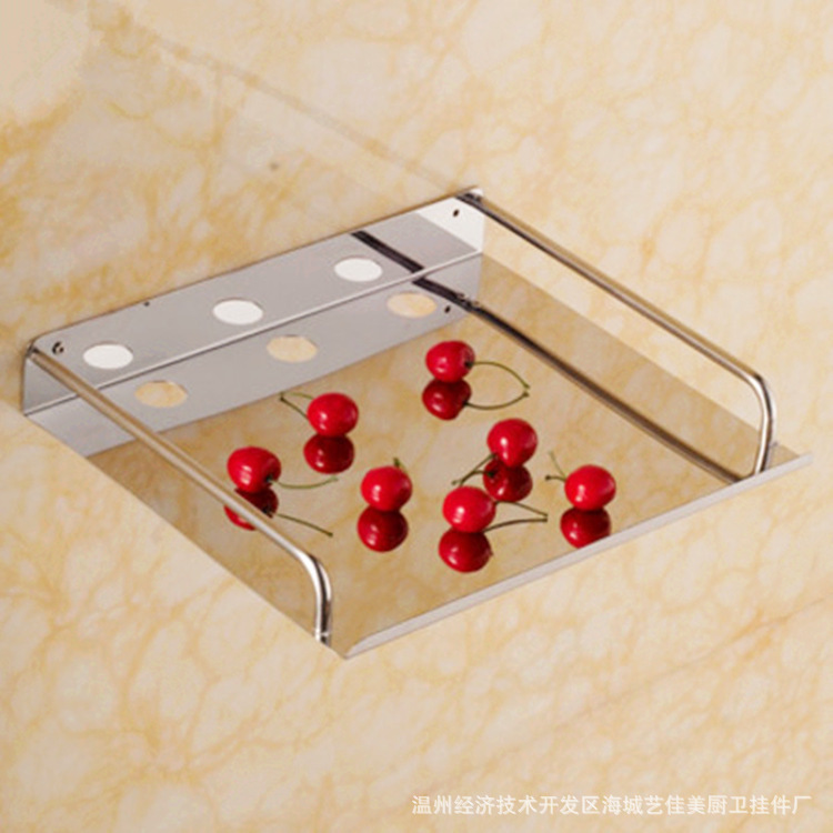 Free punch Stainless steel STB frame Shelf Shelving digital television Set top box Bracket Wall hanging