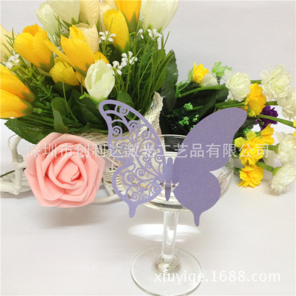 酒杯裝飾紙插卡