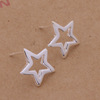 Silver earrings, high-end jewelry, silver 925 sample, Korean style, city style, wholesale