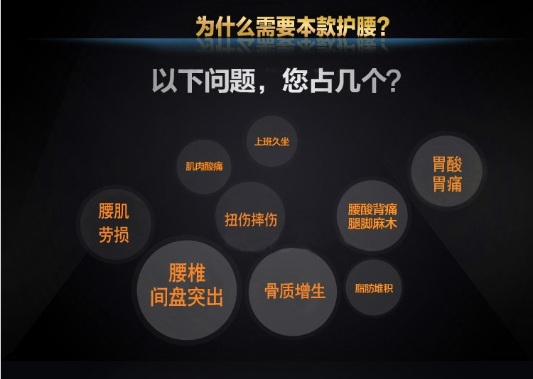 托瑪琳自發熱護腰下麵接著