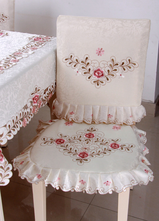 热销桌布爆款 现代简约家居餐桌布台布桌椅套件 绣花桌布布艺批发