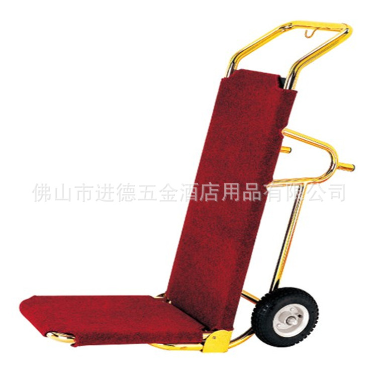 Stainless steel thickening wheelbarrow Pull a van Shopping Cart Shopping cart Loading FOLDING Mute wheel luggage cart